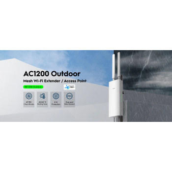 UNIWERSALNY WZMACNIACZ SIECI BEZPRZEWODOWEJ RE1200 OUTDOOR 2.4 GHz, 5 GHz CUDY
